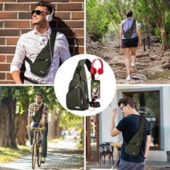 Waterproof Sling Bag Crossbody Backpack for Men Women Sling Backpack Hiking Bag