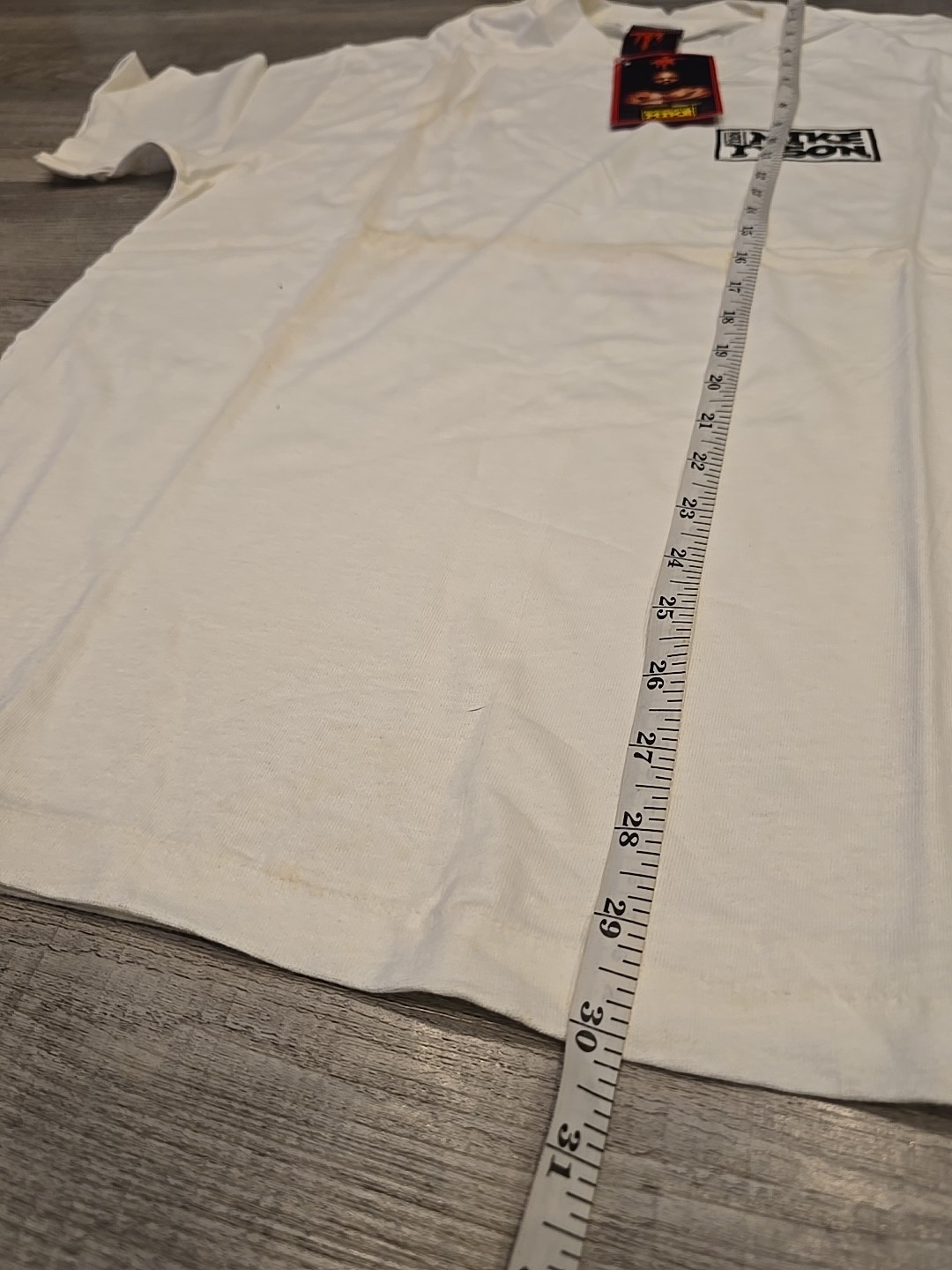 Mike TYSON I won the heavyweight title at 20 Single Stich DEADSTOCK MT Shirt 90s gallery