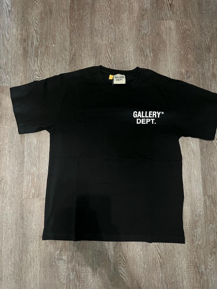 Gallery Dept. Men’s M Black Cotton Crew Neck Short Sleeve Logo Graphic T-Shirt
