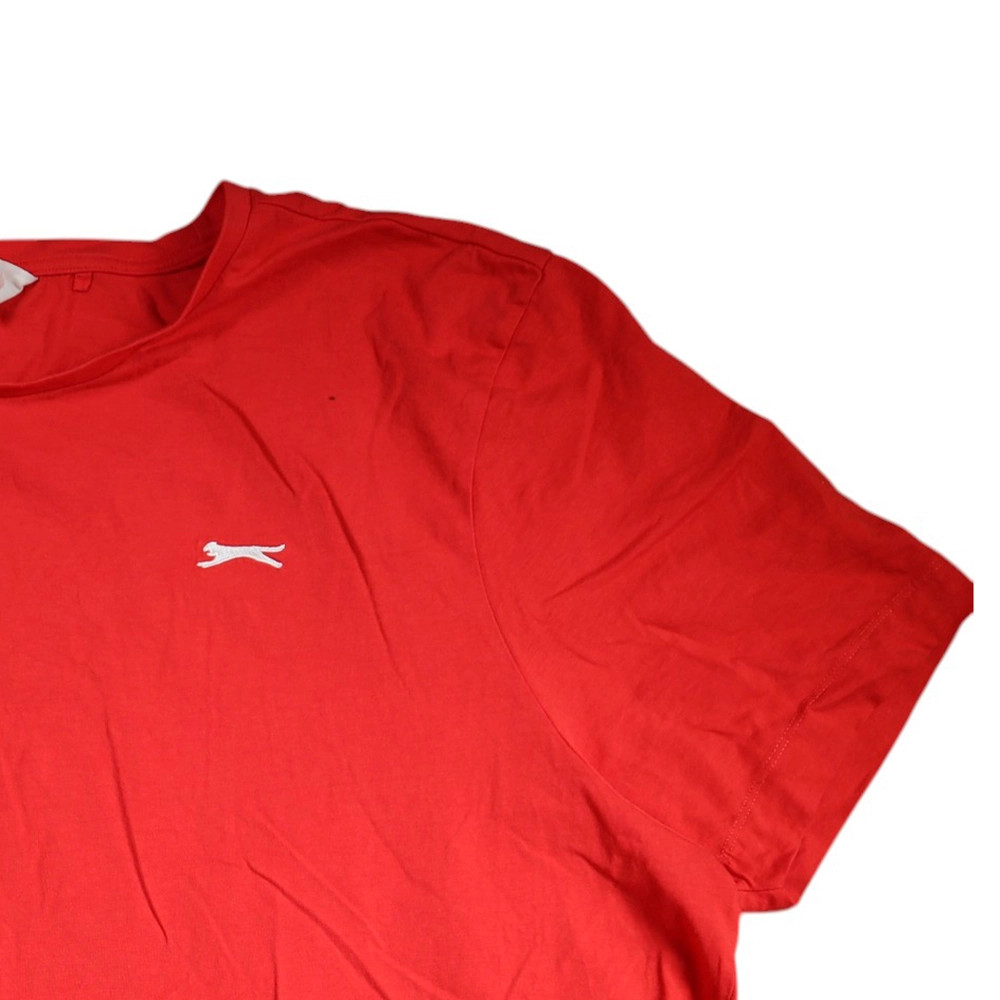 Slazenger Mens T-Shirt Size 4XL Red Short Sleeve Round Neck 100% Cotton gallery