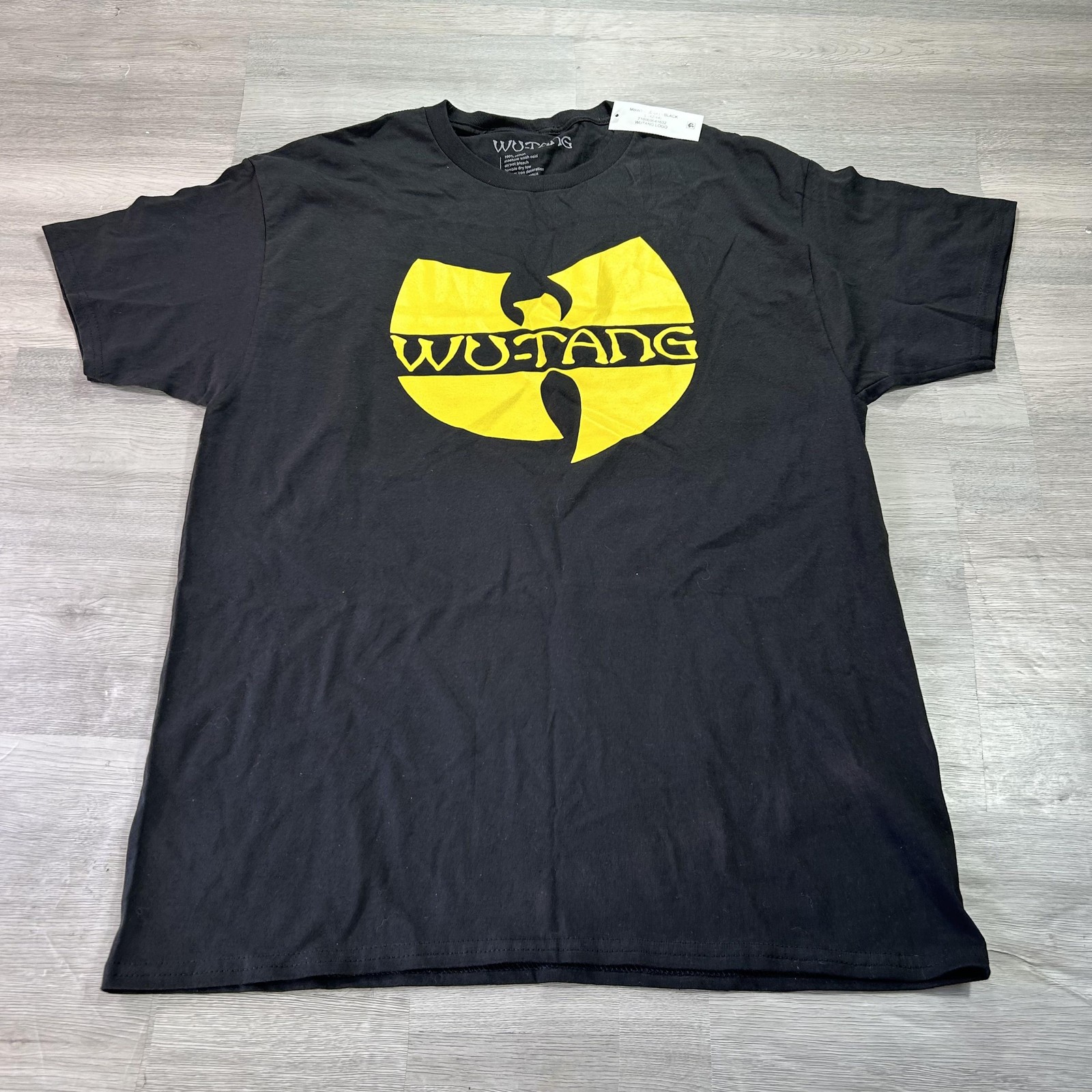 NEW Wu-Tang Clan Shirt Mens Large Black Logo Graphic Hip Hop Music Tagless Tee gallery