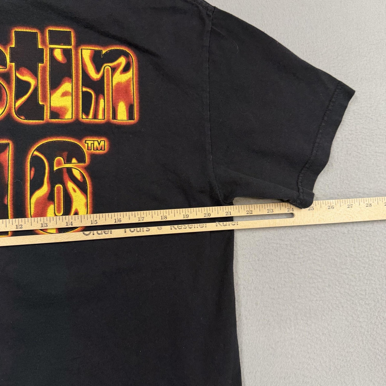 Vintage WWE Stone Cold Steve Austin Shirt Mens Large Black Austin 3:16 Flame gallery