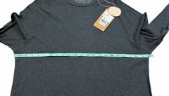 Faherty Cloud Cotton Men’s XXL Long Sleeve Waffle Crew Pima Cotton Charcoal NEW