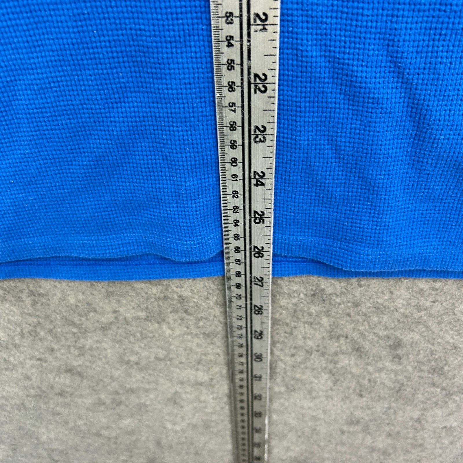 Hugo Boss Shirt Mens Large Blue Waffle Tee Pullover Embroidered Logo Lounge Slim gallery