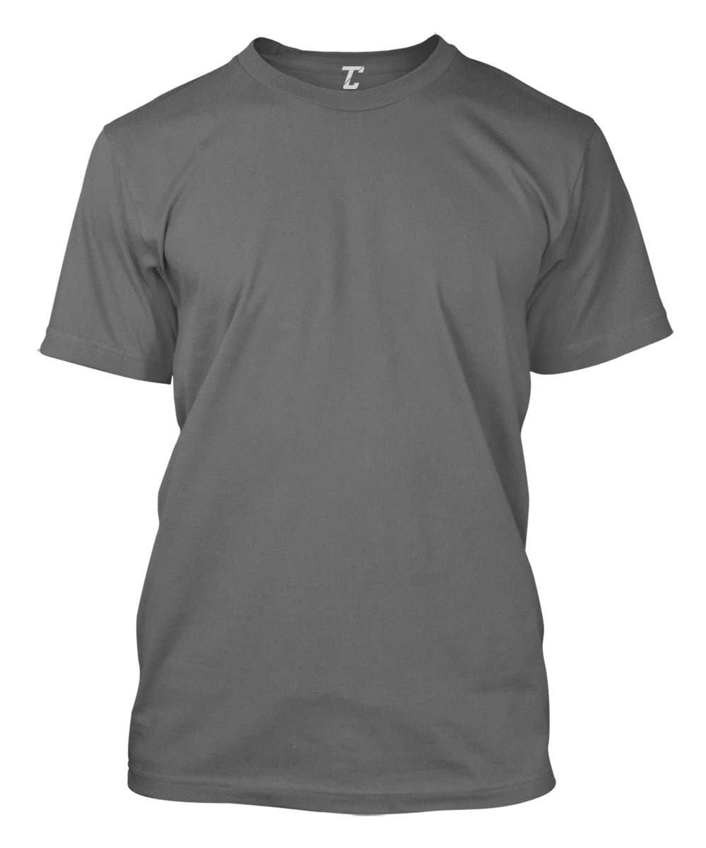 Distressed Black USA Flag - United States Men's T-Shirt (Charcoal - Back Print, gallery