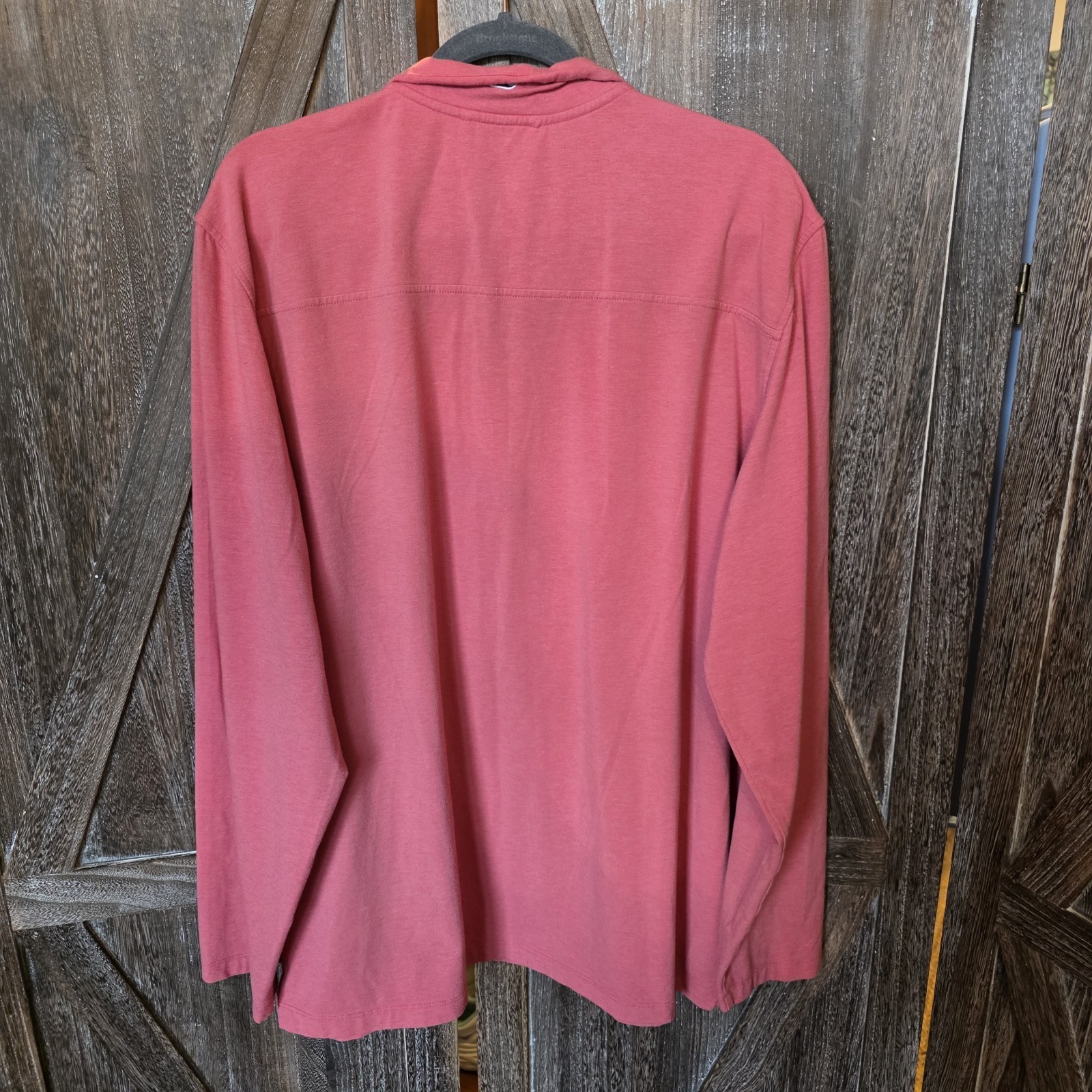 Vineyard Vines Shirt Men's Size XL Pink Long Sleeve 1/4 Zip Collared Edgartown gallery