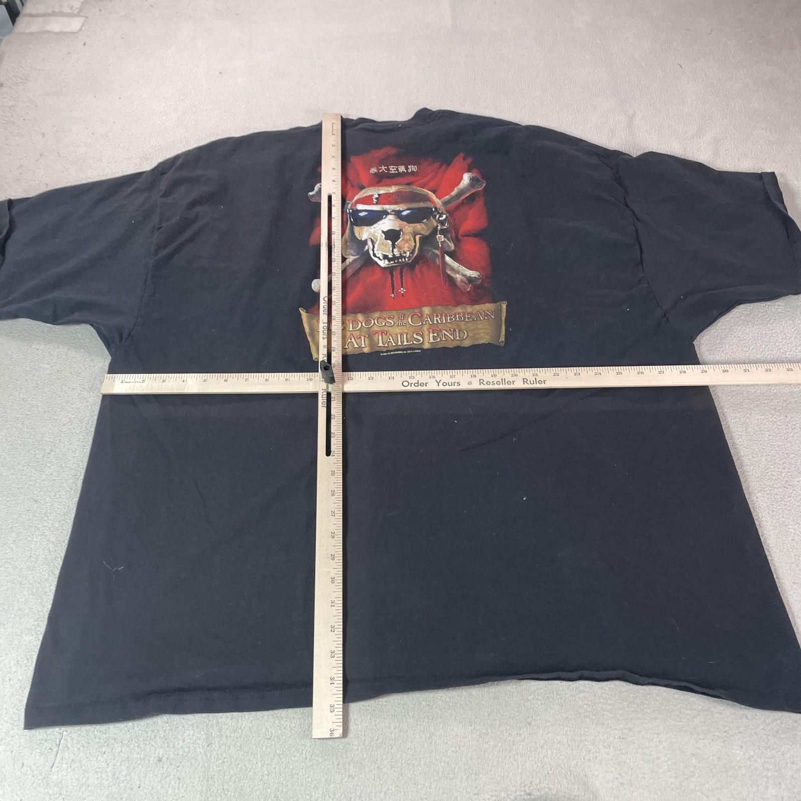 Big Dogs Shirt Mens 5XL Black Pirates Caribbean Parody Skull Graphic Tee Top gallery