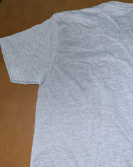 Gnasher Wolf Blue & Yellow Lightning Eyes Graphic Next Level Gray T-Shirt M