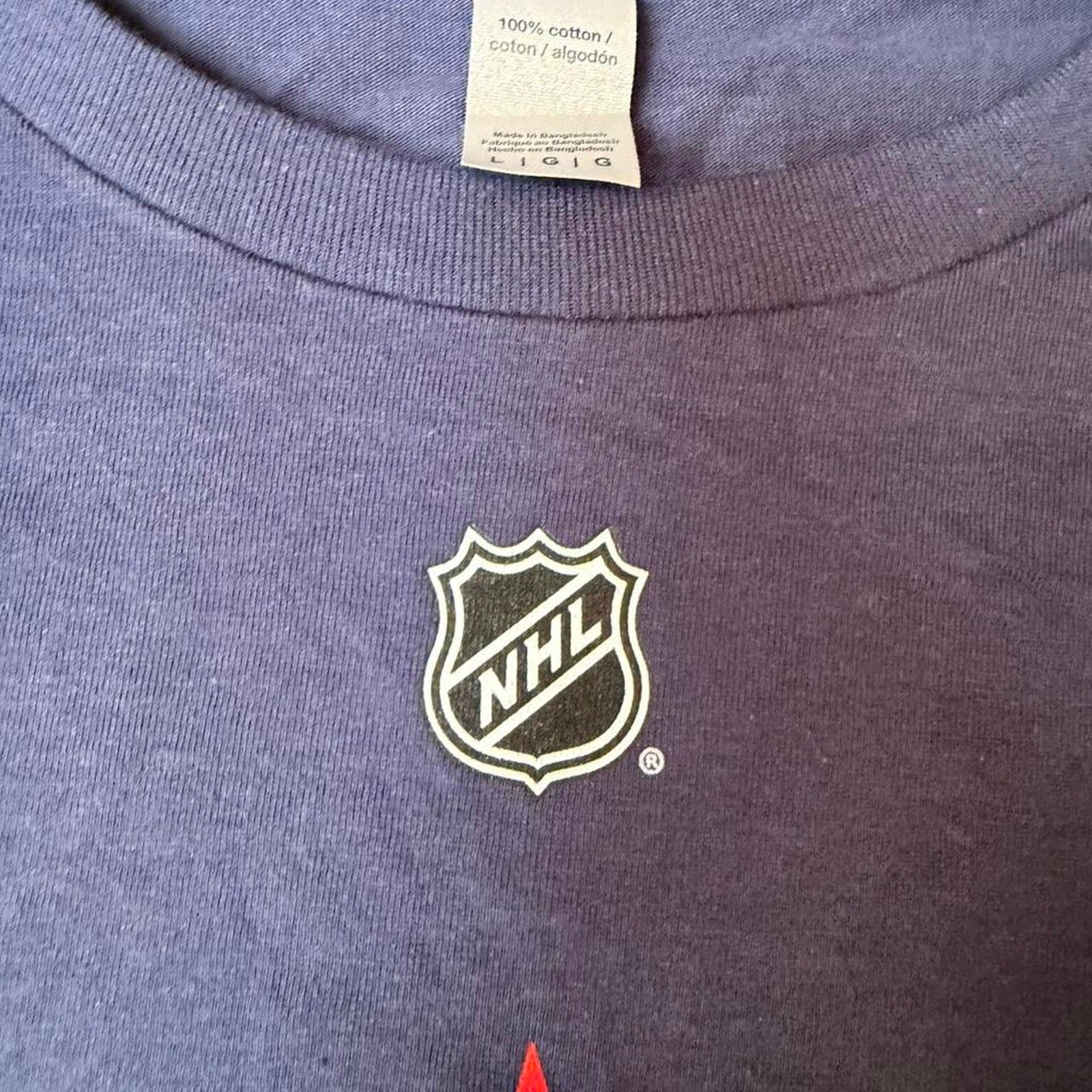 NHL Washington Capitals Navy Blue Men's Women's Unisex Shirt Size L gallery