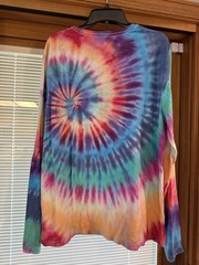 Goodfellow & Co Men’s XL Tie-Dye Multicolor Long Sleeve Crew Neck Pocket Tee