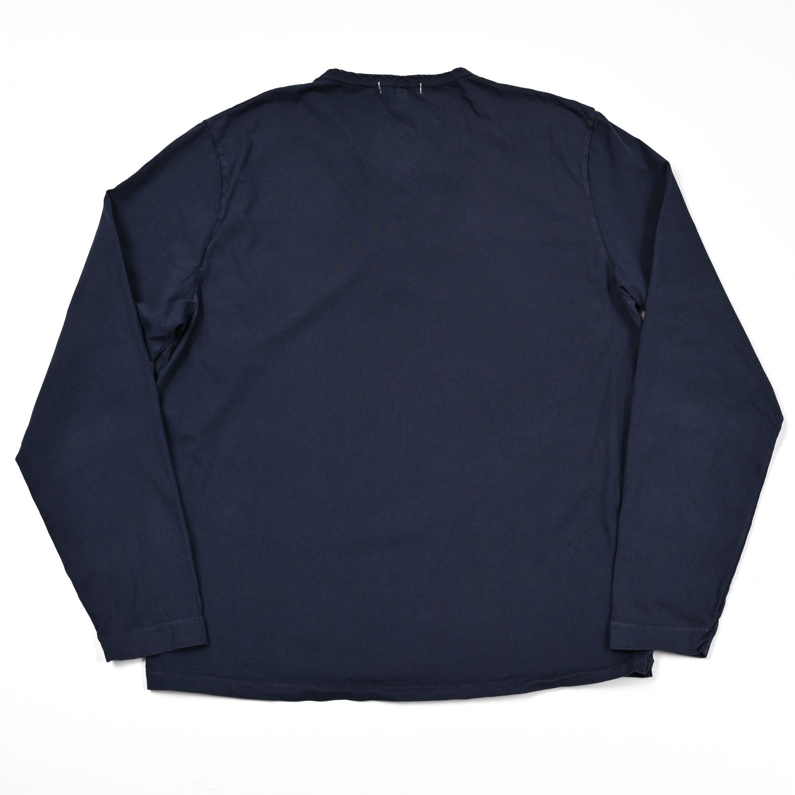 Alex Mill Henley Shirt Men's Large Blue 100% Cotton Long Sleeve Preppy 3 Button gallery