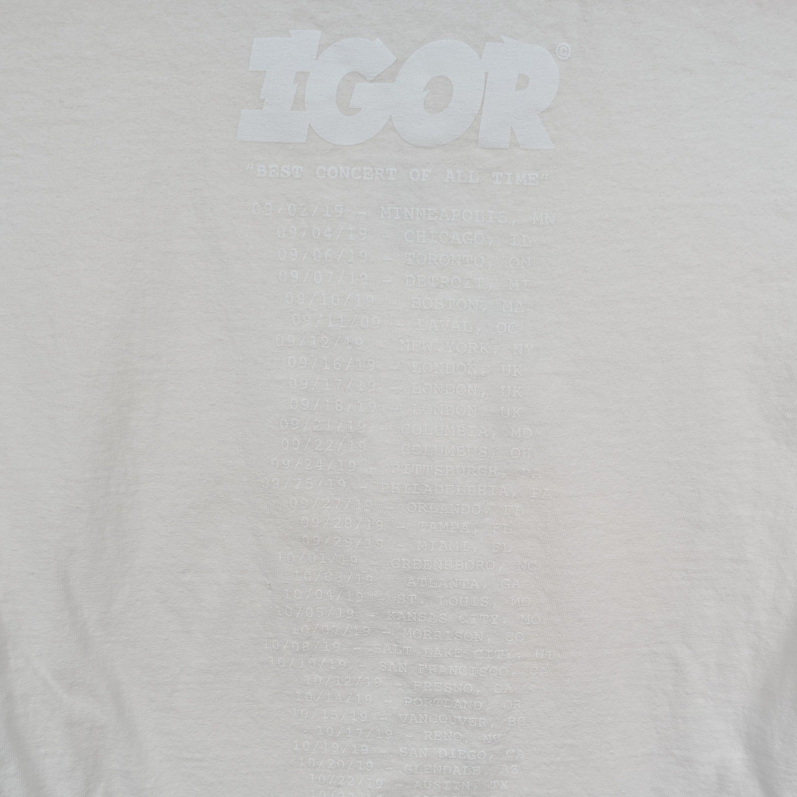 Tyler The Creator Golf Wang T-Shirt Men's S White Blue Suit IGOR Tour Merch gallery
