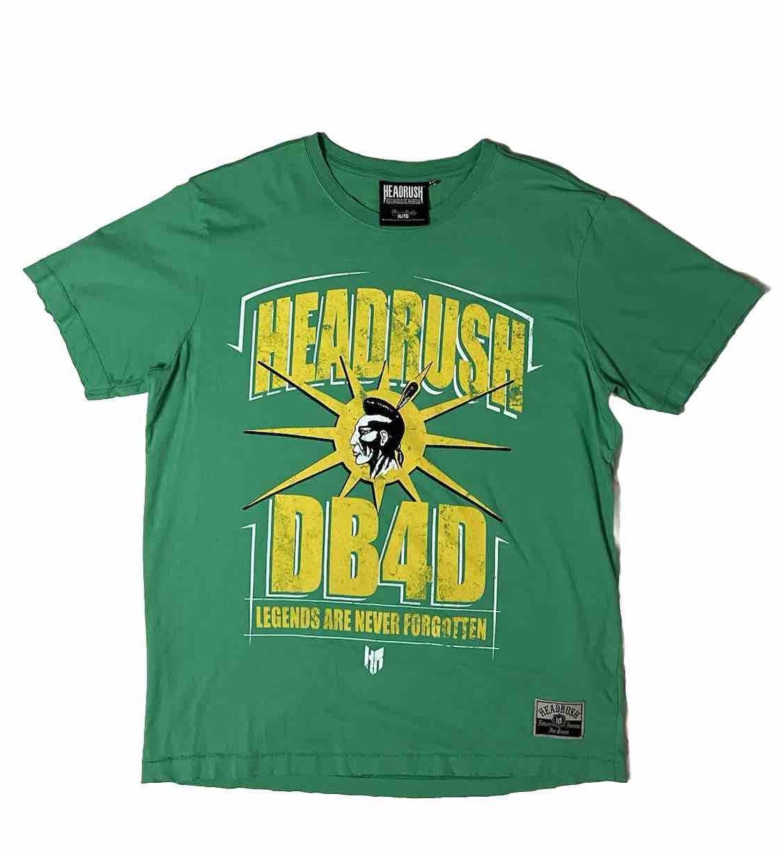 Headrush Men’s Size XL Green Short Sleeve T-Shirt MMA Action Sports Y2K L-4 gallery
