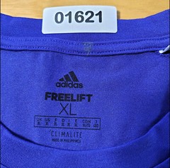 Adidas Climalite FreeLift Men’s Size XL Solid Blue Crew-Neck Athletic T-Shirt