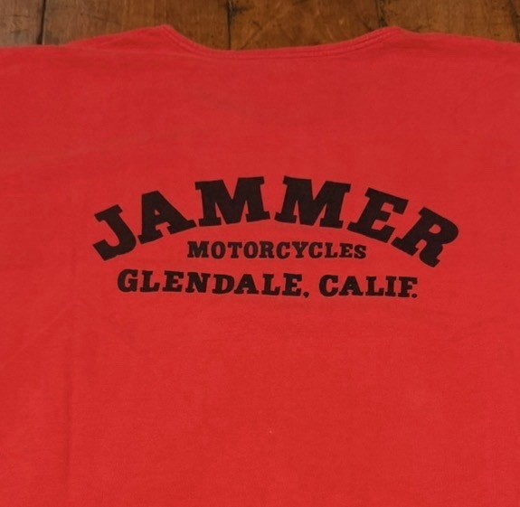 Vtg Jammer Cycle Productions Single Stitch Red Glendale Ca Shirt See Measurement gallery