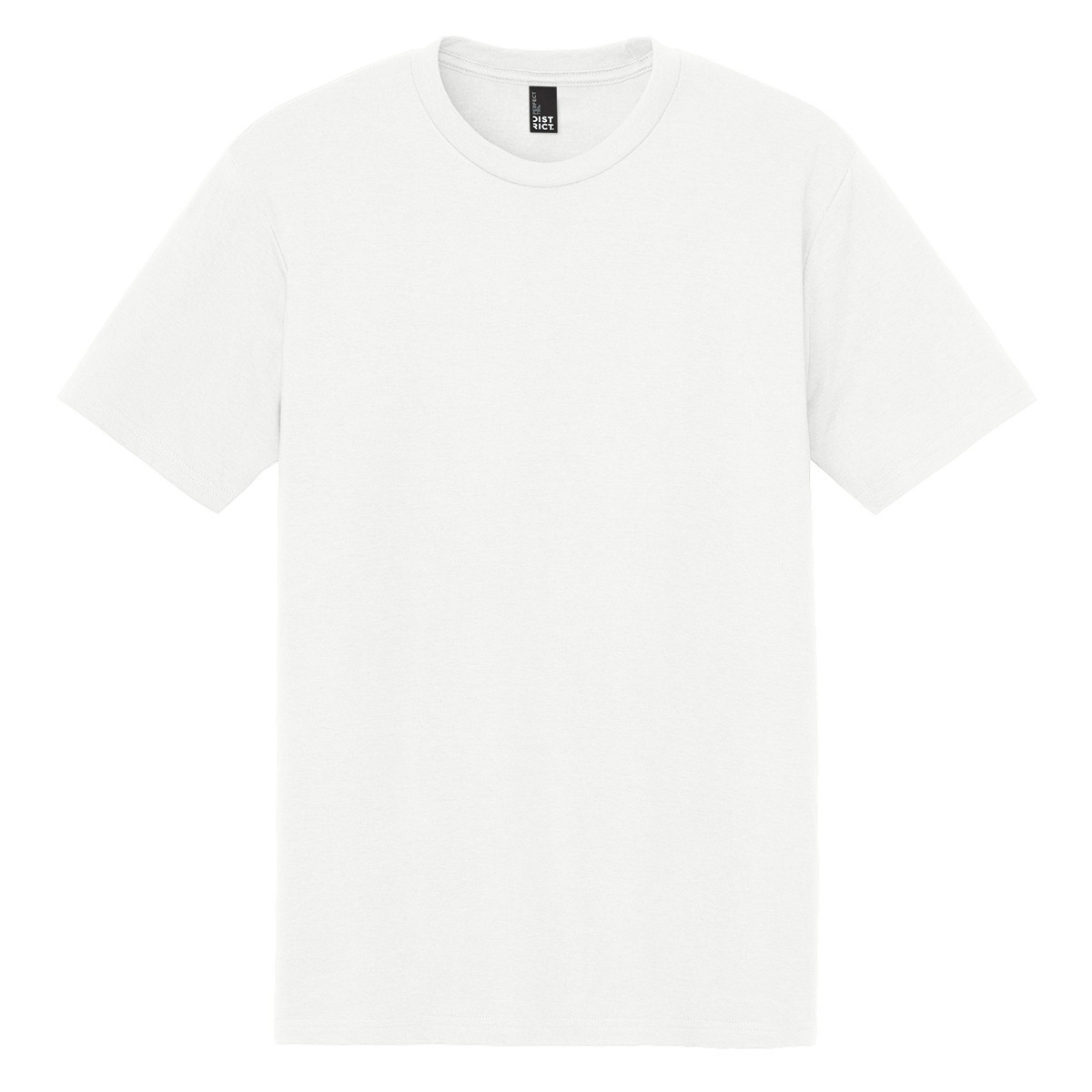 DISTRICT DM130 Men's Perfect Tri Blend Crew Tee Plain T-Shirt, Natural / Large gallery