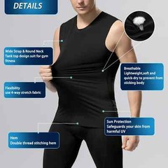 Men’s Compression Vest Shirts Slimming Tank Tops Abs Abdomen Chest Undershirt