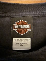 Harley Davidson T-Shirt Eagle Men L/XL Black Chattahoochee Georgia 2007 USA Made