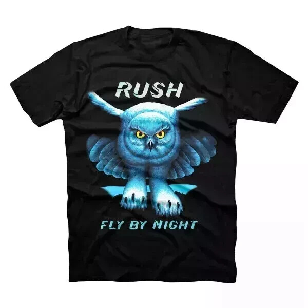 New! New! - Rush Unisex Tee FLY BY NIGHT BIG OWL Rock Band ALL COLOR S-5XL gallery