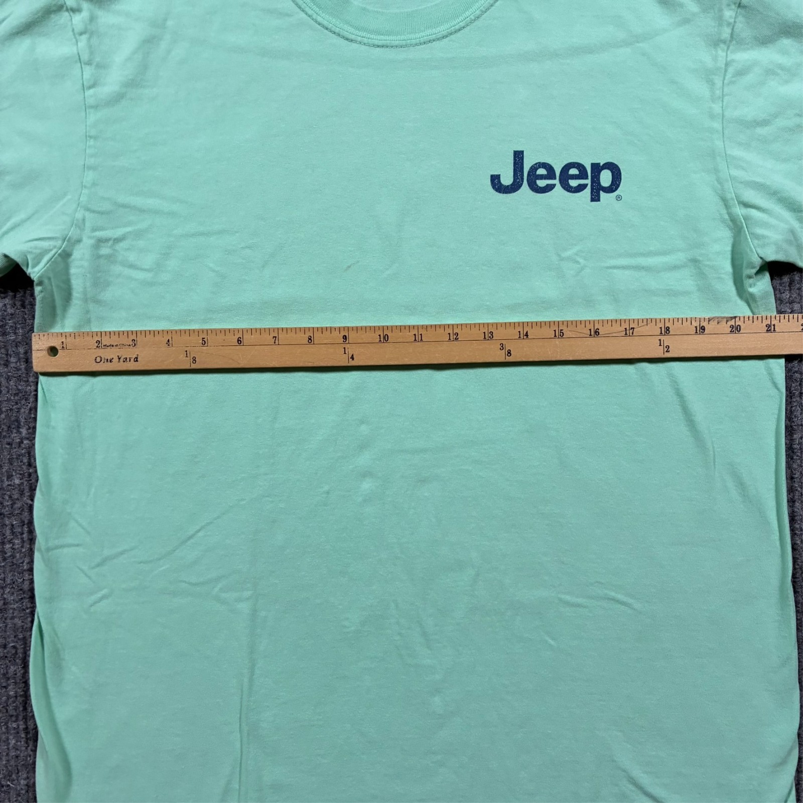 Comfort Colors Jeep Graphic Tee Mens Size L Mint Green Cotton Short Sleeve gallery
