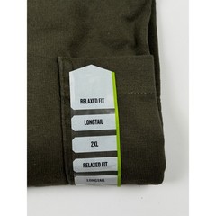 Duluth Trading Men’s Longtail T LS Henley Volcanic Olive 2XL NWT