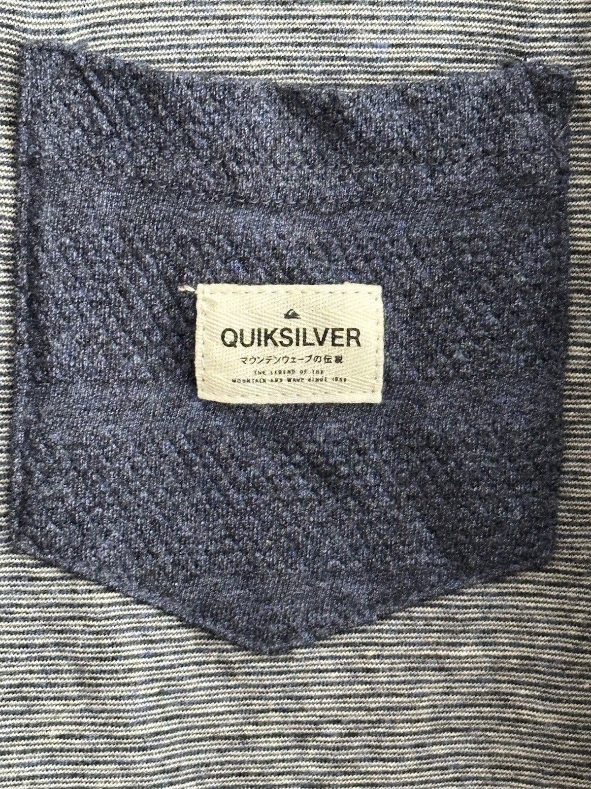 Quicksliver Michi Hoodie Mens Large Blue Heater Pullover tshirt Surf Skate gallery