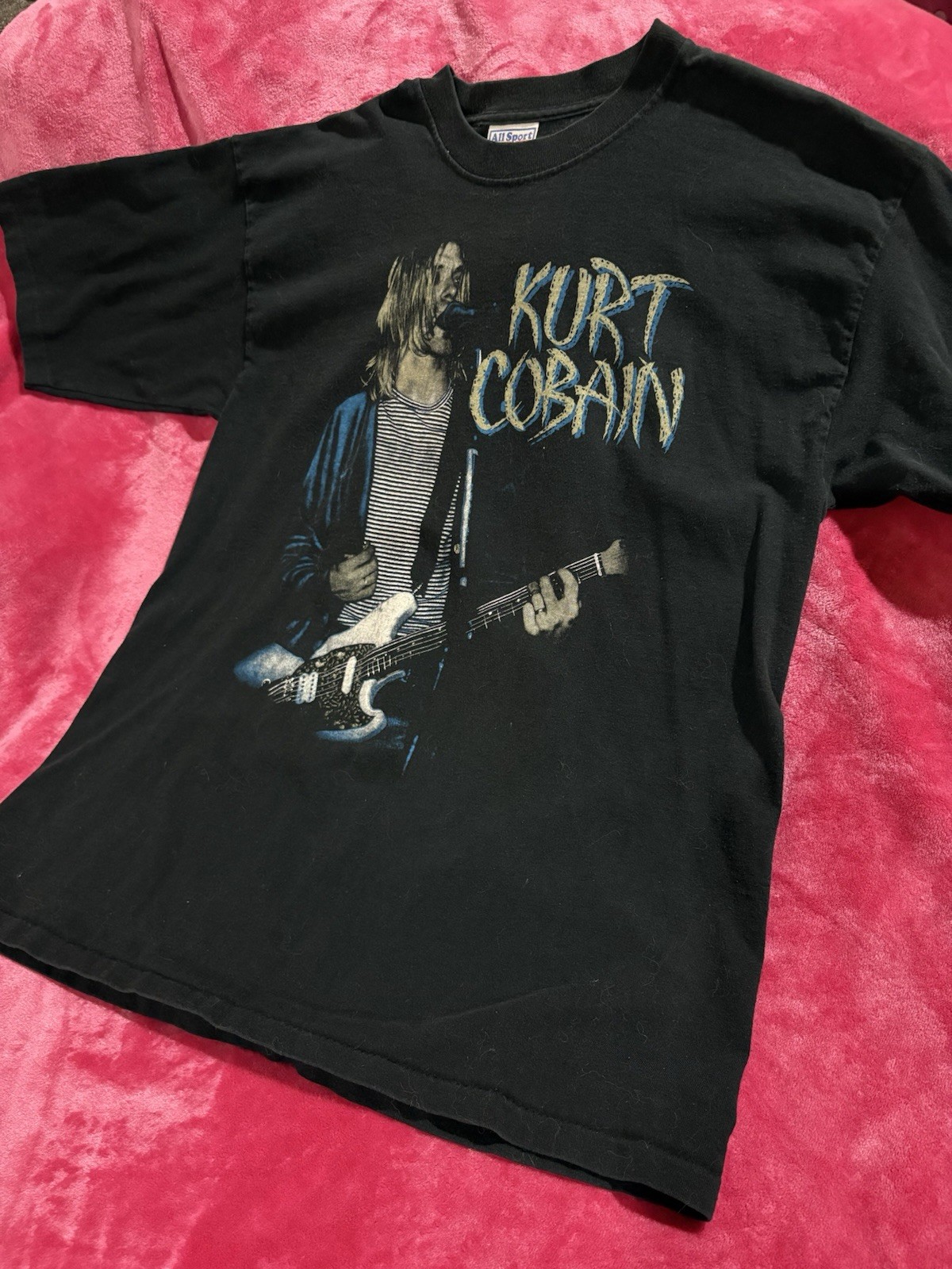 Vintage 90's Kurt Cobain Nirvana Memorial Tribute T-Shirt gallery