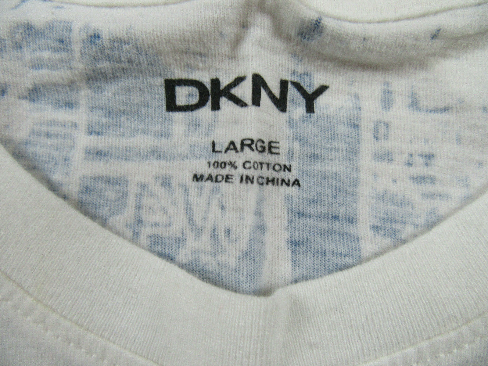 NWT DKNY Boy Cream Graphic T-Shirt 100% Cotton Size L (13-14Y) gallery