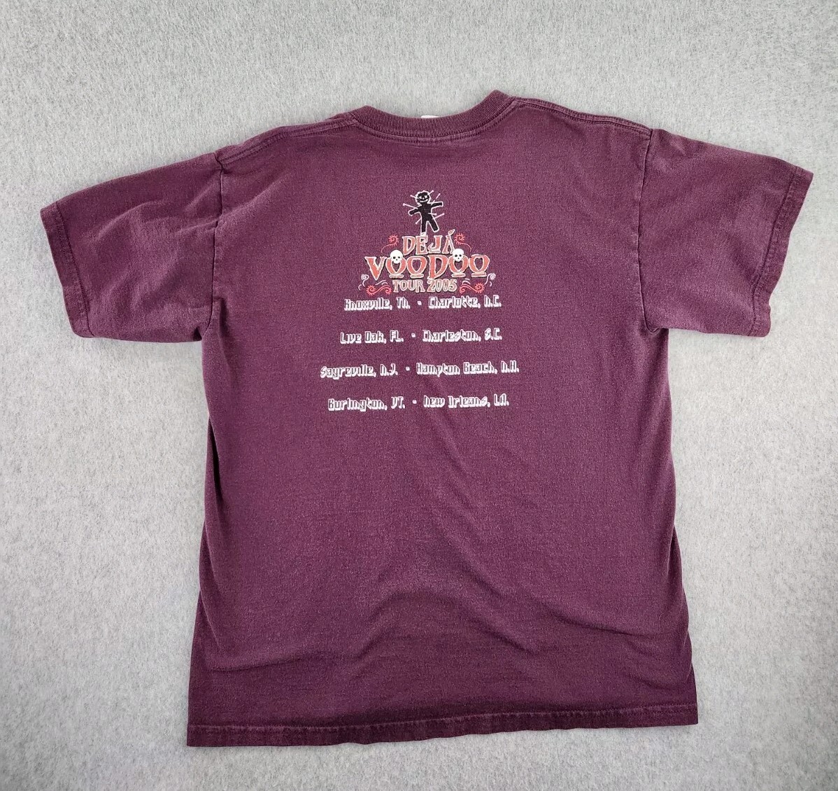 Vintage Gov't Mule Tour 2005 Concert T-shirt Purple Deja Voodoo Size Medium gallery
