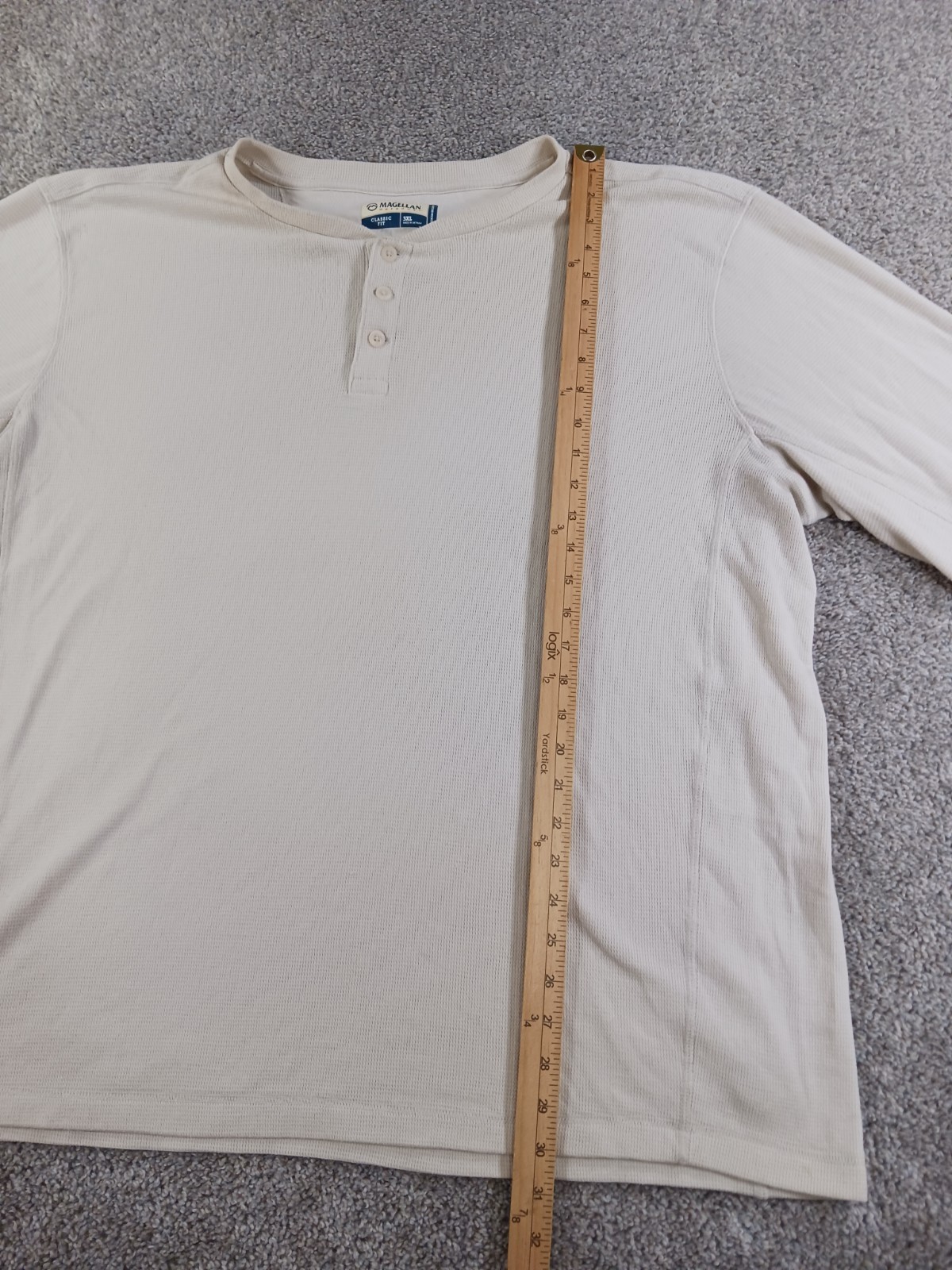 Magellan Outdoor Classic Fit 3XL Mens Short Sleeve T-Shirt Beige gallery