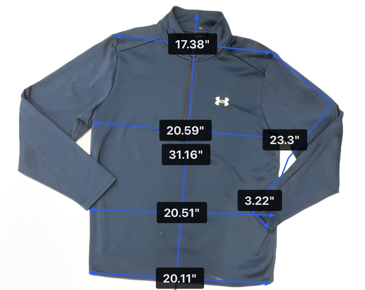 Under Armour Men's Fleece 1/4 Zip Jacket - Black LG (UA007B5) gallery