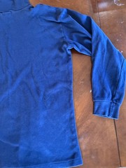 St. John’s Bay Men’s L Turtleneck • 100% Combed Cotton • Blue Long Sleeve Shirt