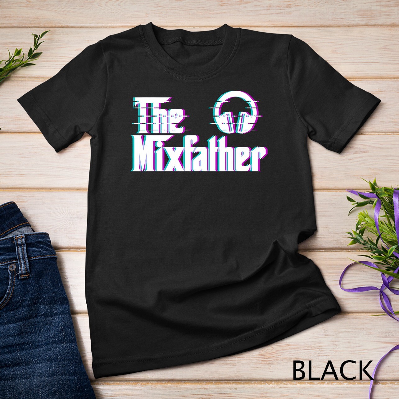 The Mix Father Funny Disk Jockey DJ T-Shirt Gift Unisex T-shirt