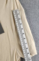 John Varvatos Linen Blend Cording Peace T-Shirts Men XL Twine Crewneck Pullover