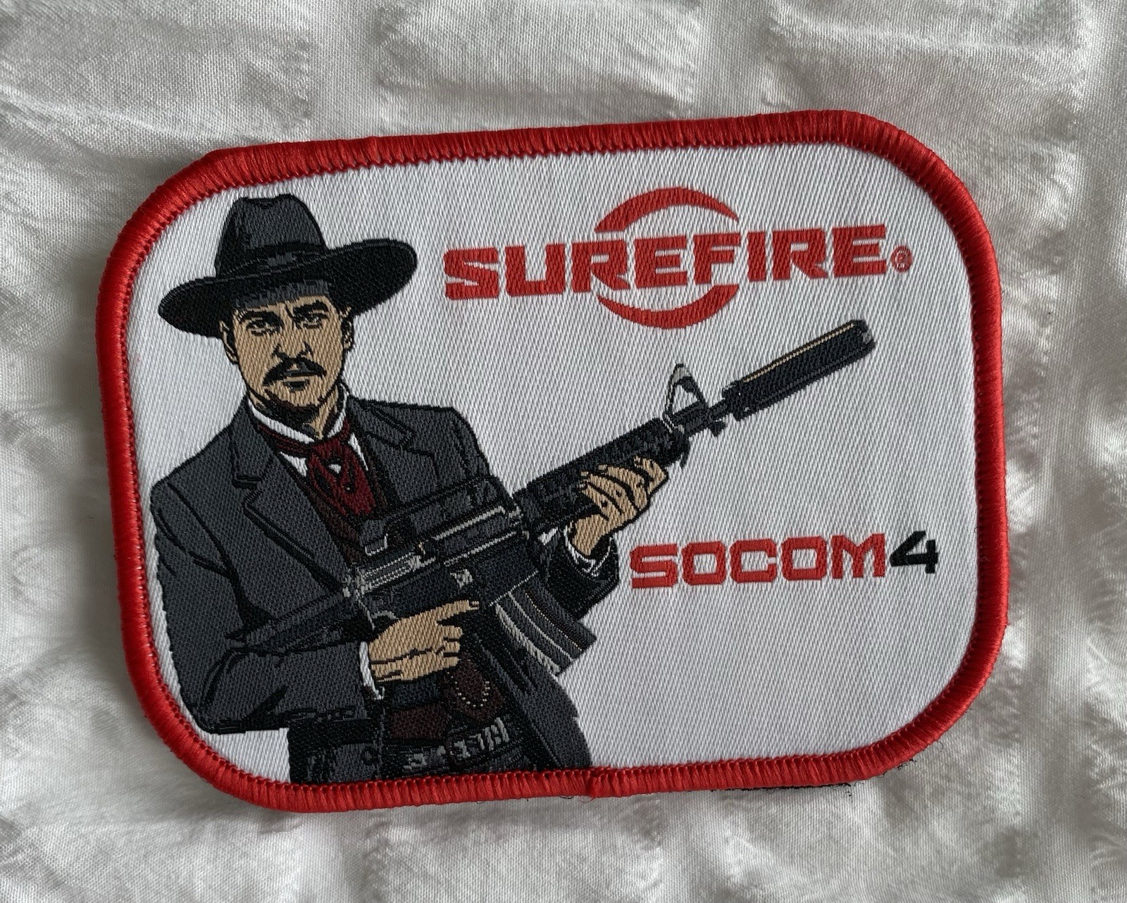 NRA 💥 Show 2026 Surefire “Socom4 – Doc Holiday” Morale Patch, Hook & Loop, NEW!