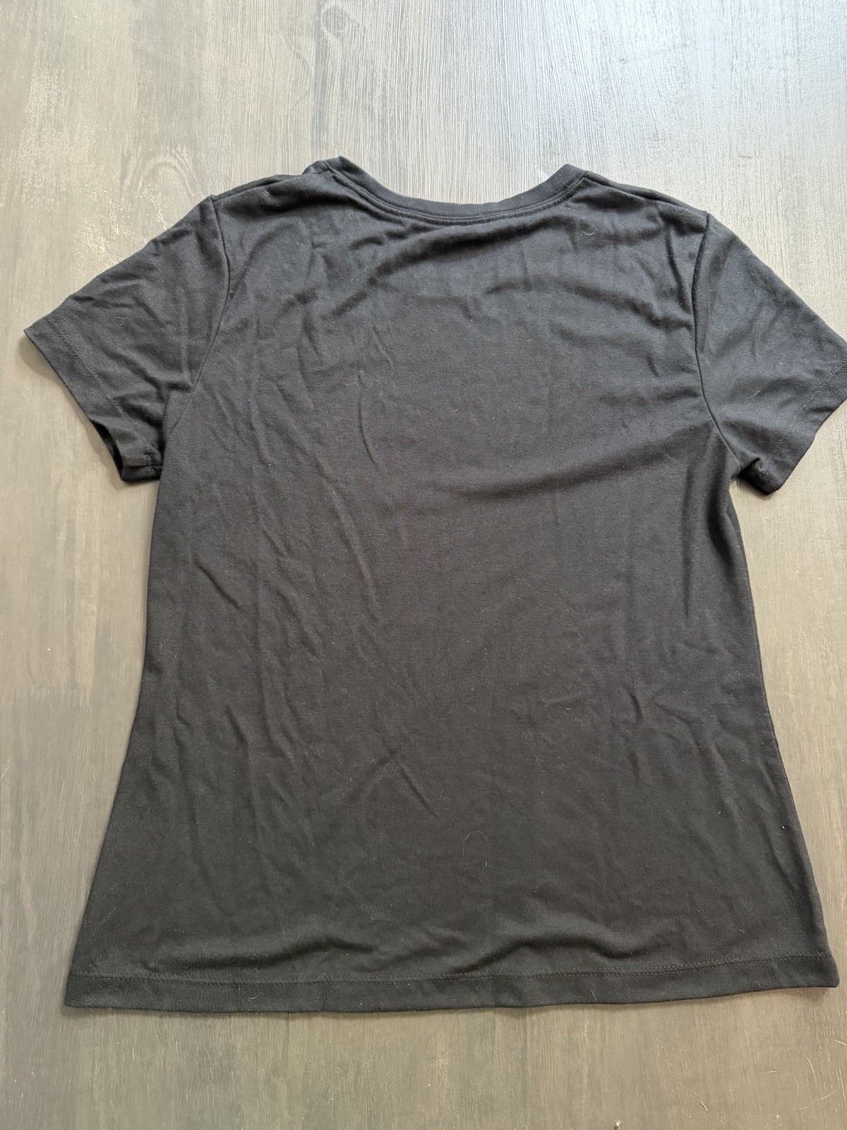 Jordan Black Short Sleeve T-Shirt Jumpman Logo Crew Neck Women’s Medium gallery