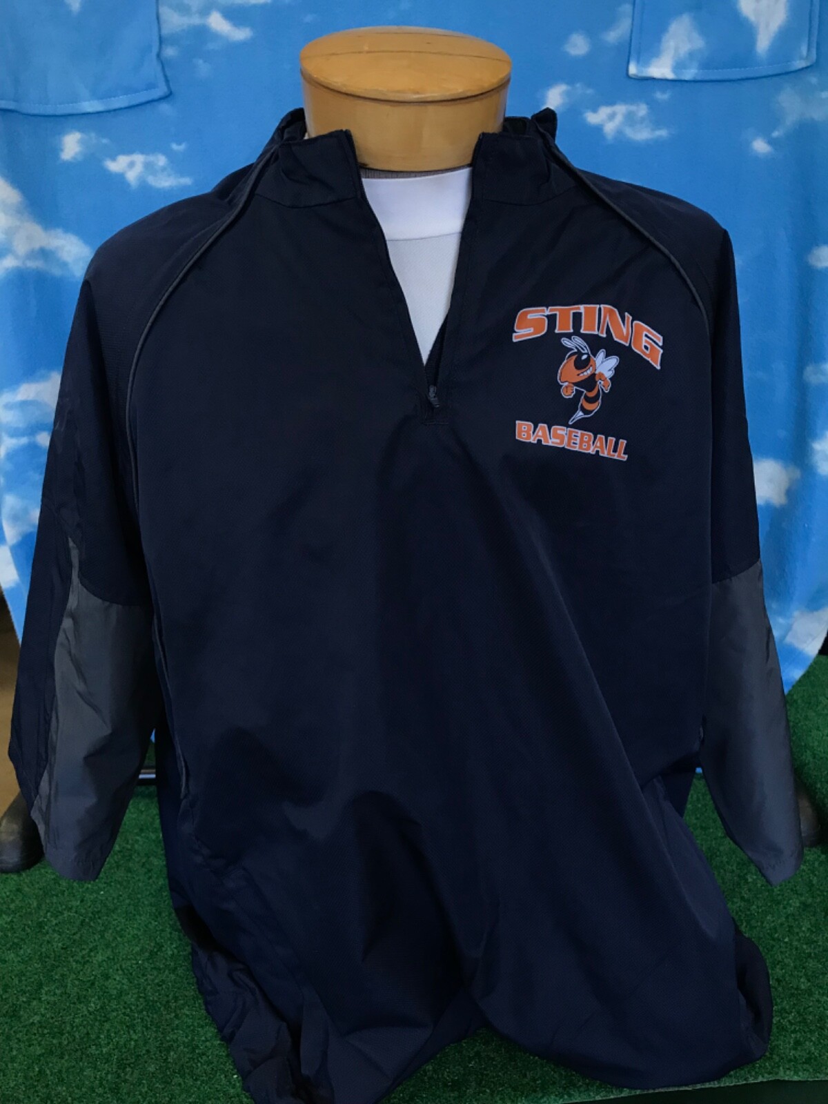 Bloomfield Sting Jacket Short Sleeves 2XL XXL Rawlings 1/4 Zip C20 gallery
