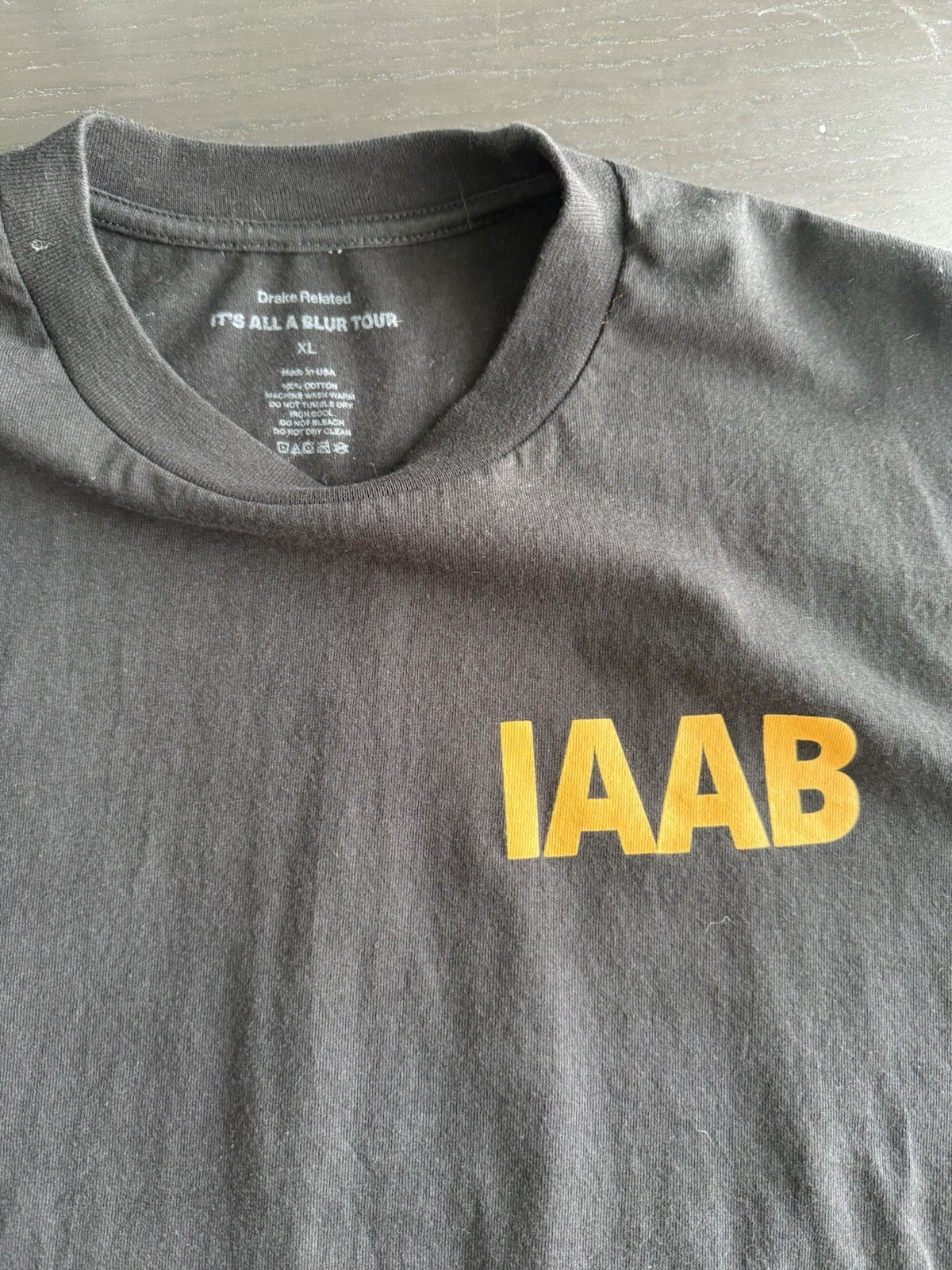 Drake Related It's All A Blur Tour IAAB 2023 Black Double-Sided T-Shirt XL gallery