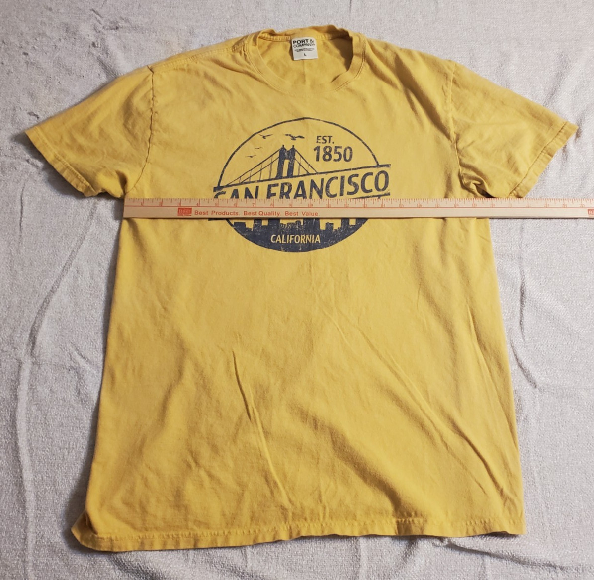 Port and company San Francisco California Men's Large Short Sleeve T-Shirt. 1850 gallery
