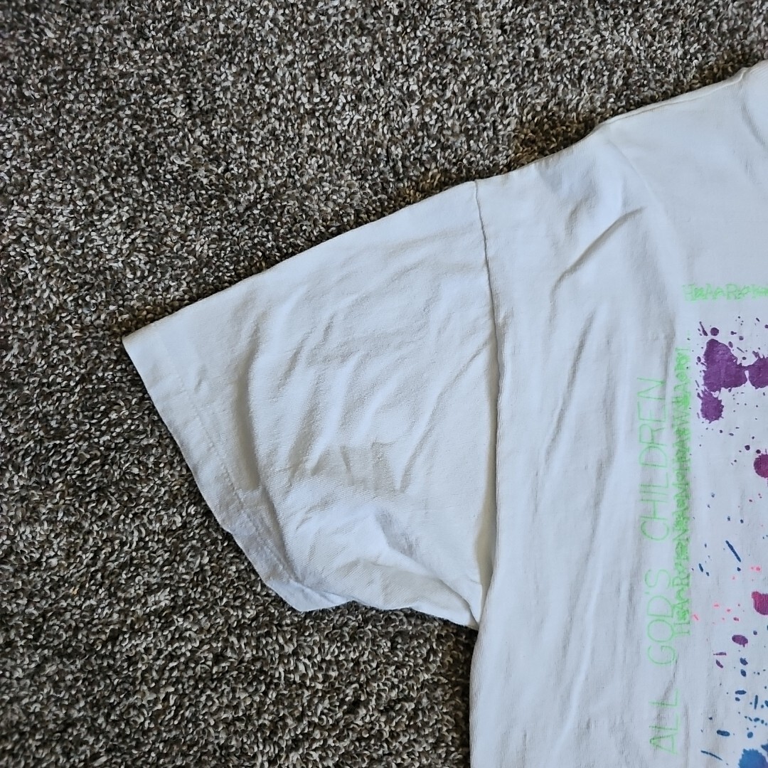 Gecko Hawaii Neon Color Size Large Single Stitch White Destination Short Sleeve gallery