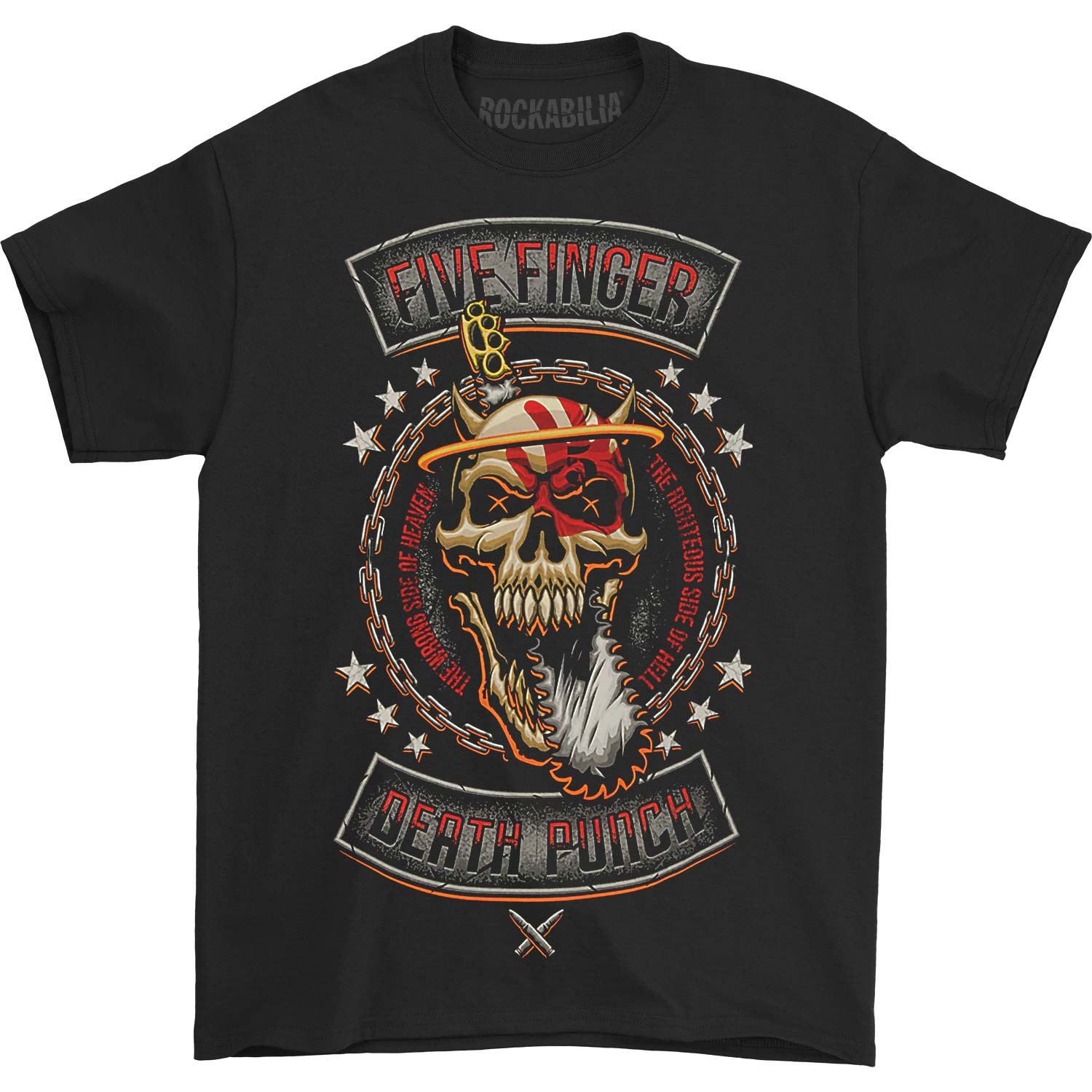 Men's Five Finger Death Punch Rebellion Revised T-shirt Small Black gallery