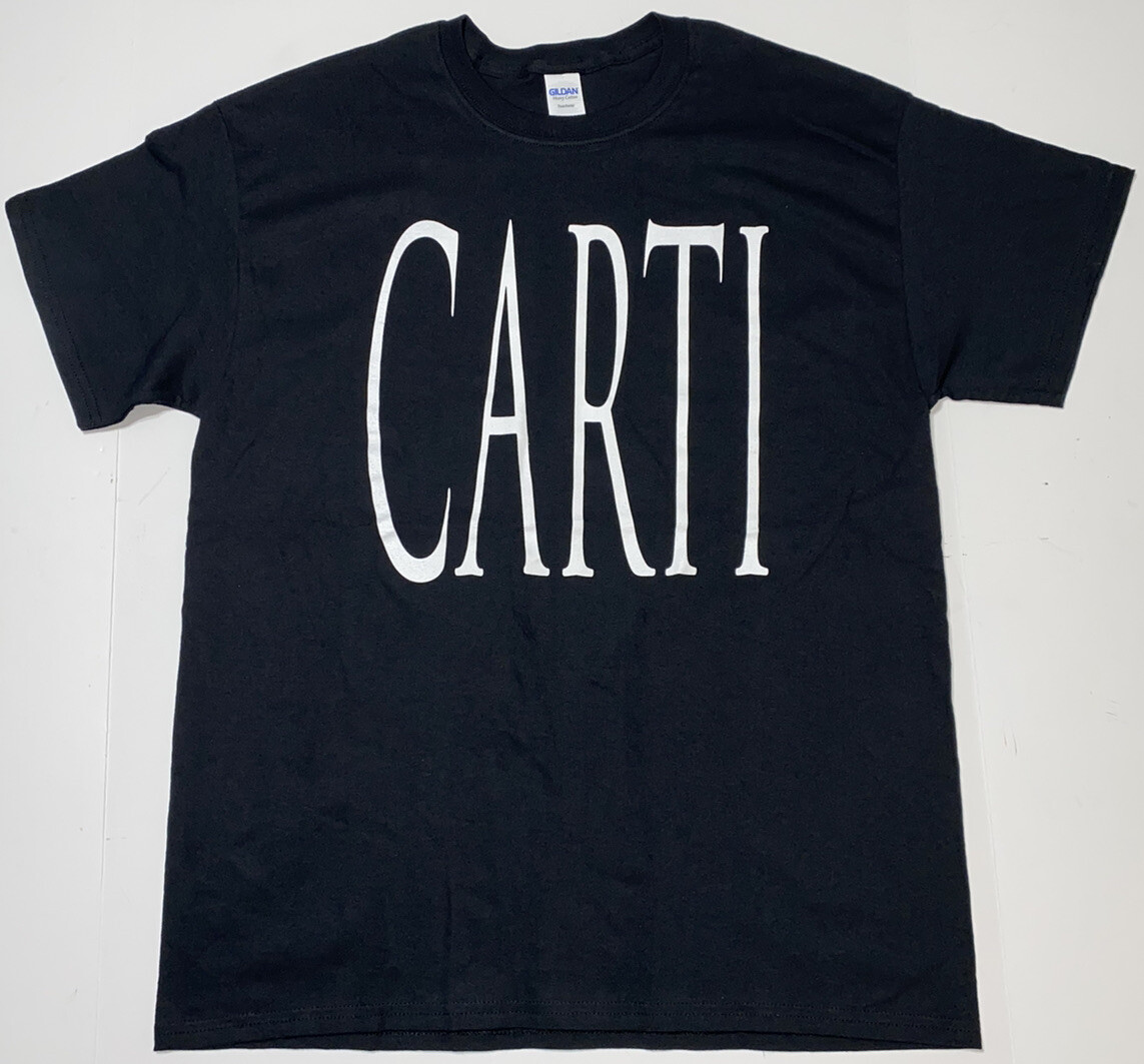 Playboi Carti “CARTI” T-Shirt Size Large Concert Tour Merch Black NWOT