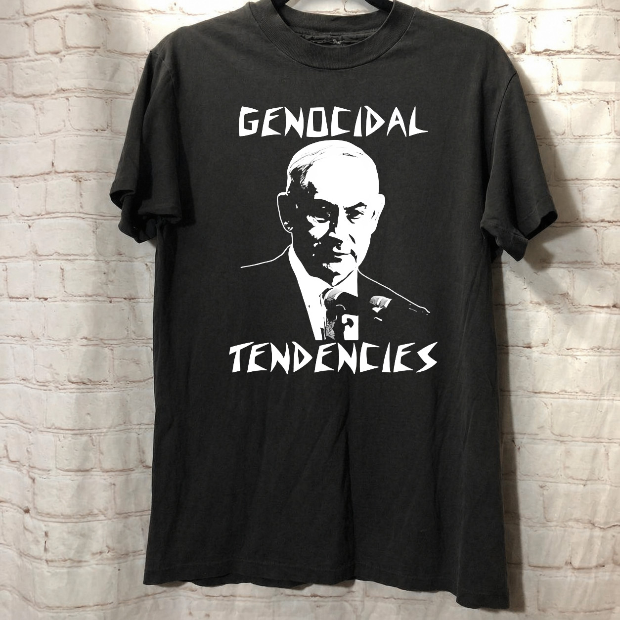 Benjam Netanyahu & Israel Gaza Peace Flag T-Shirt Free Palestine Support