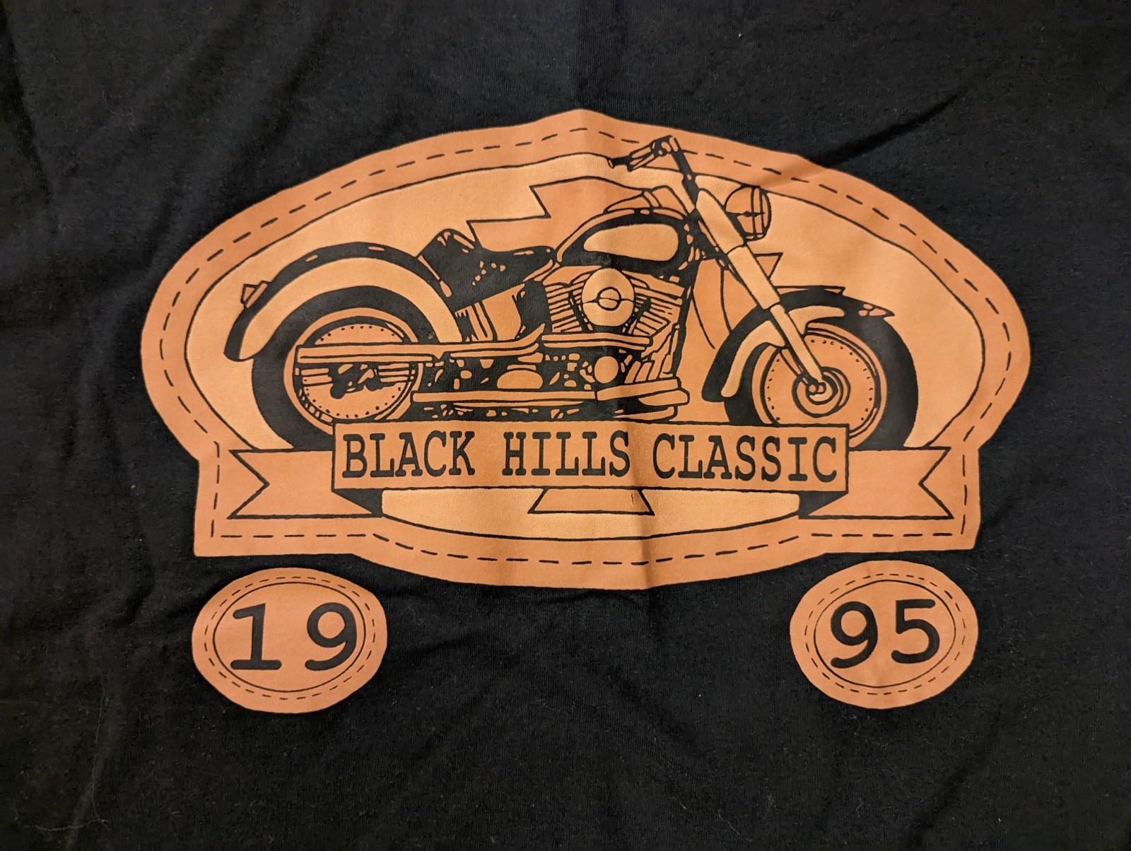 Vintage 1995 Sturgis Black Hills Classic Rally Tee T-Shirt USA NEW X-Large gallery