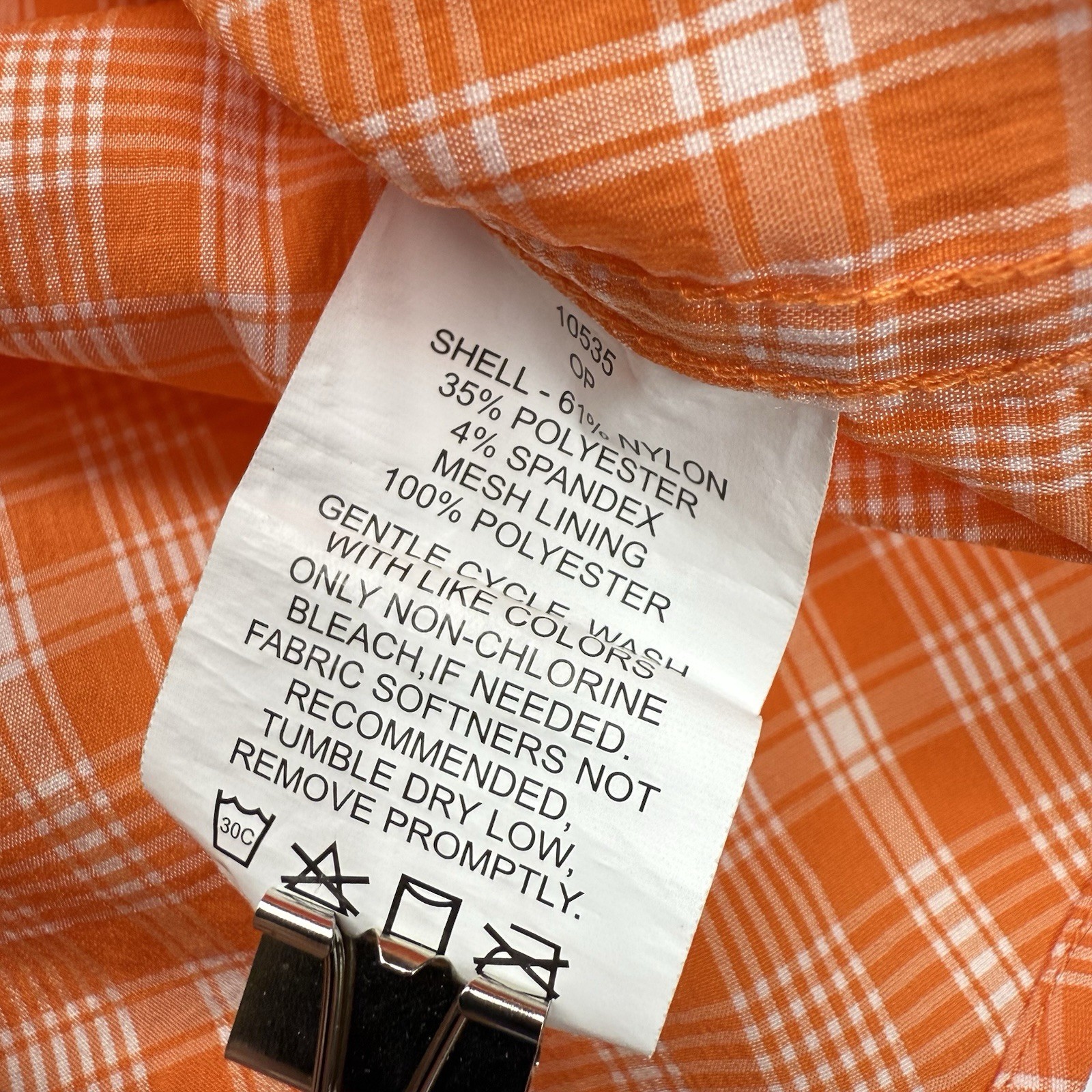 Filson Nylon Blend Ventilated Button Up Mens Long Sleeve Fishing Shirt L Orange gallery