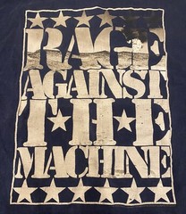 Vintage Rage Against The Machine Concert Shirt Giant Merch 2000 Large Navy Blue
