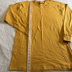 Russell Athletic Big and Tall Long Sleeve Tee Size Medium Mustard