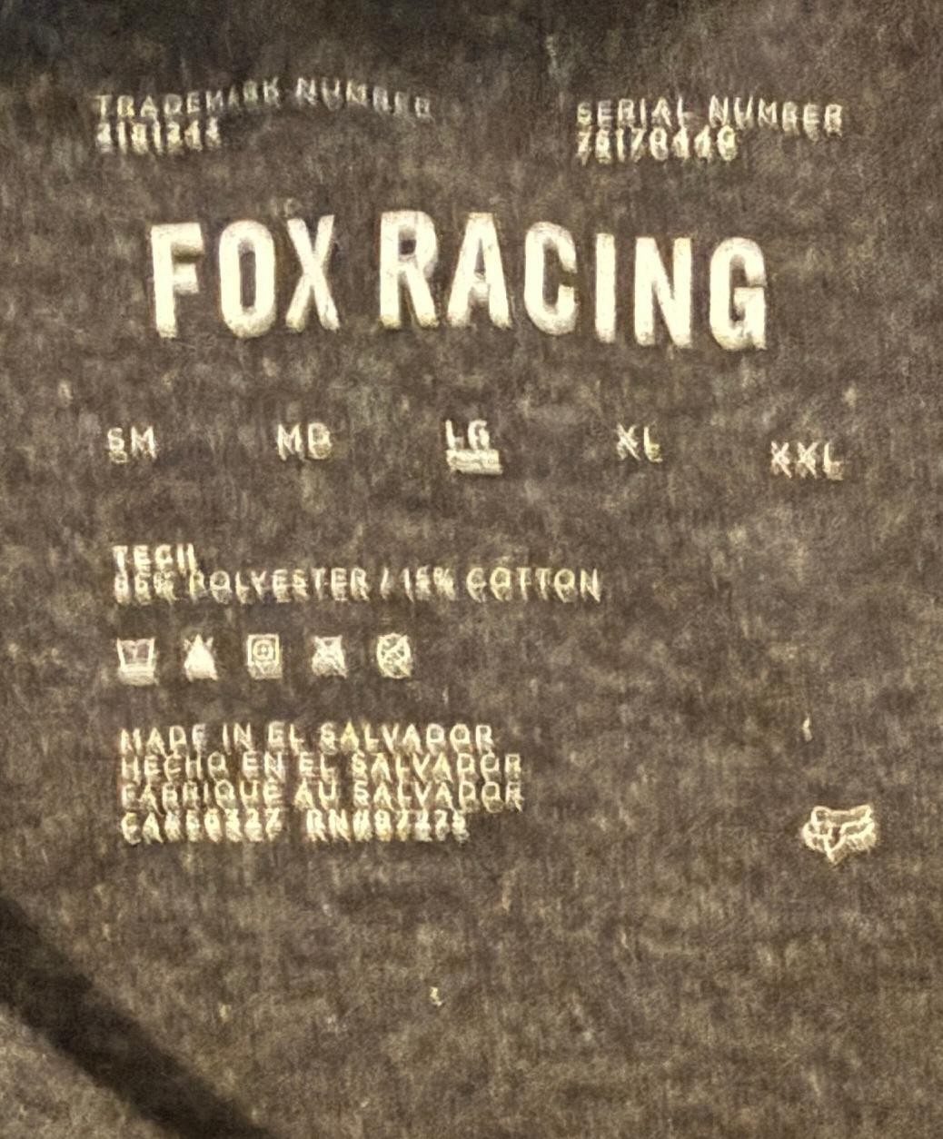 Men's Fox Racing Heathered Black Graphic Shirt Motocross Motorcycle Dirt Bike gallery