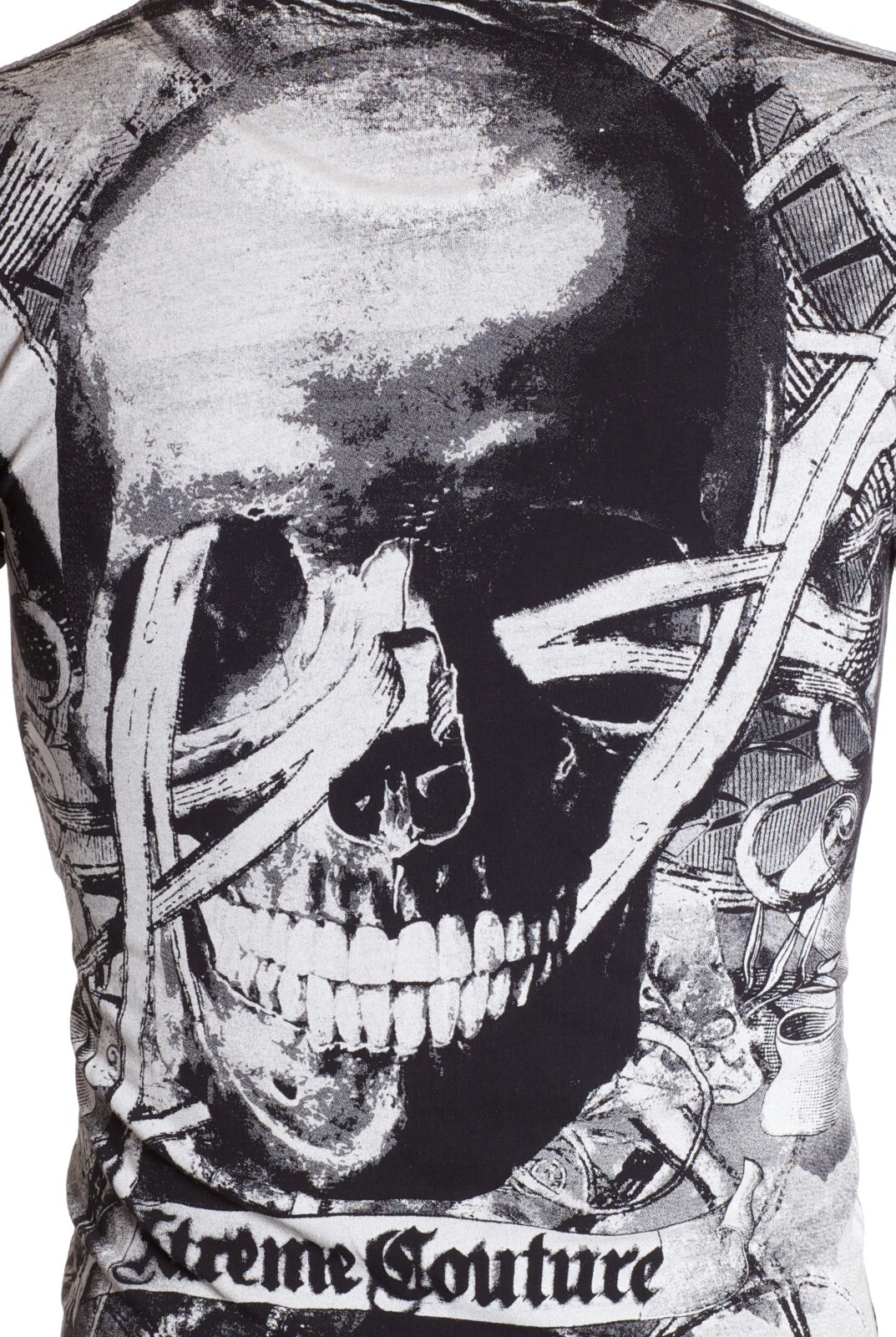 XTREME COUTURE by AFFLICTION Black CROSSED OUT Short Sleeve Slim Fit T-shirt NWT gallery