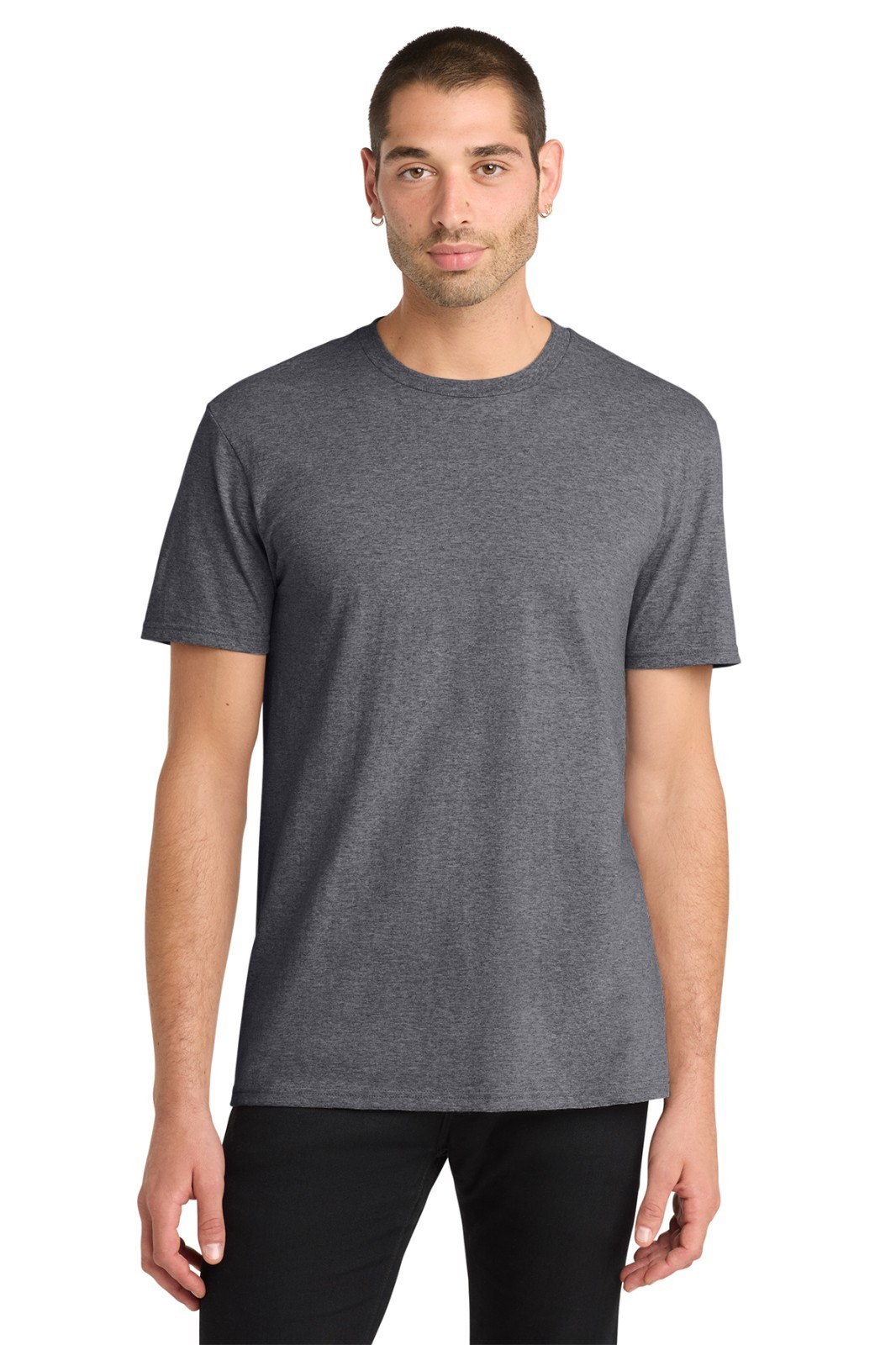 District The Concert Tee DT5000 Heather Charcoal S